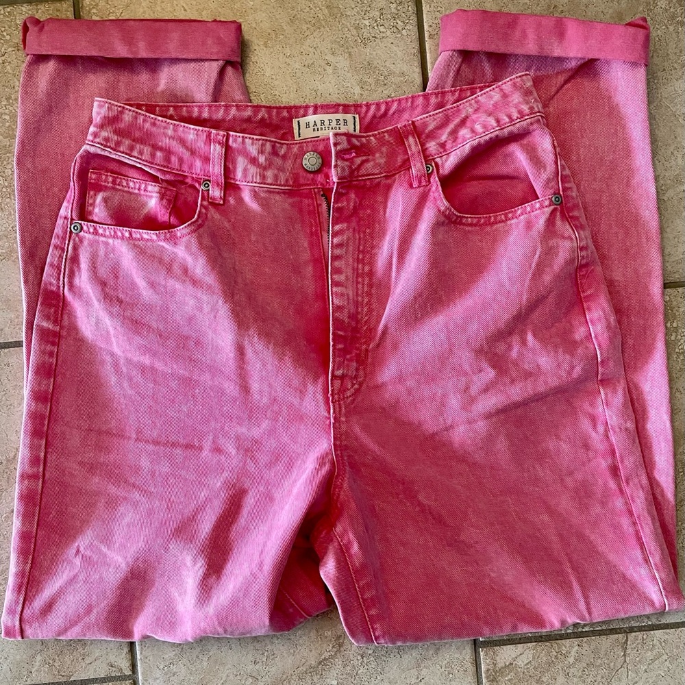 Women’s Pink Harper Mom Jeans